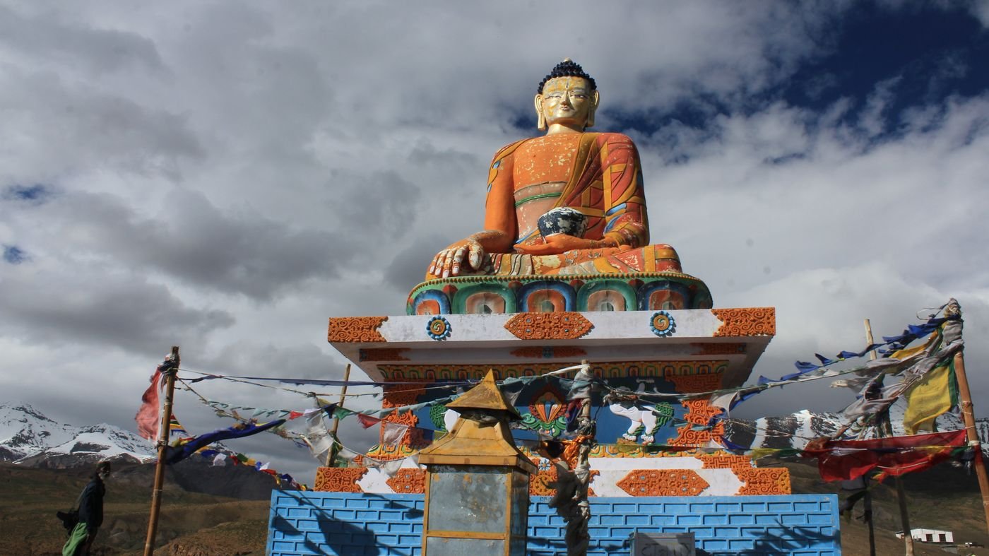 Buddha statue at Langza village, Spiti