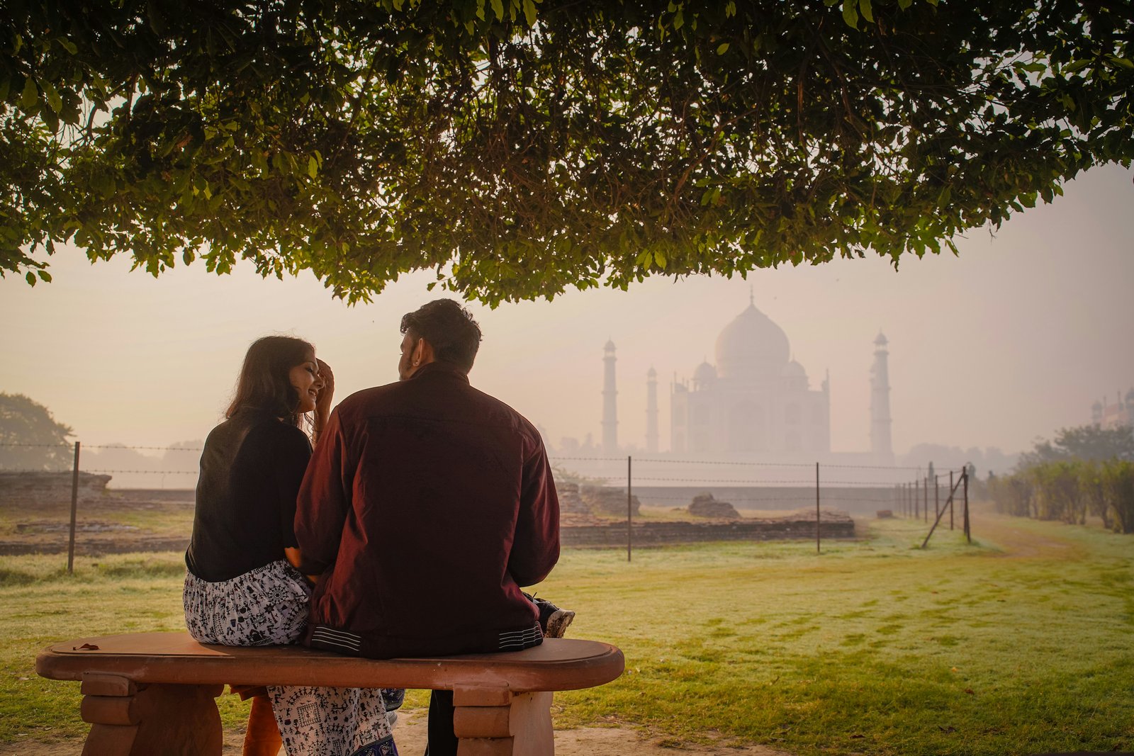 Couple at Taj Mahal, Agra