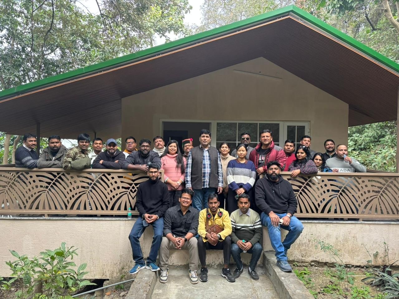 Group trip at forest cottage, Thapli, Panchkula